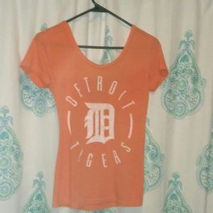Detroit tigers pink shirt