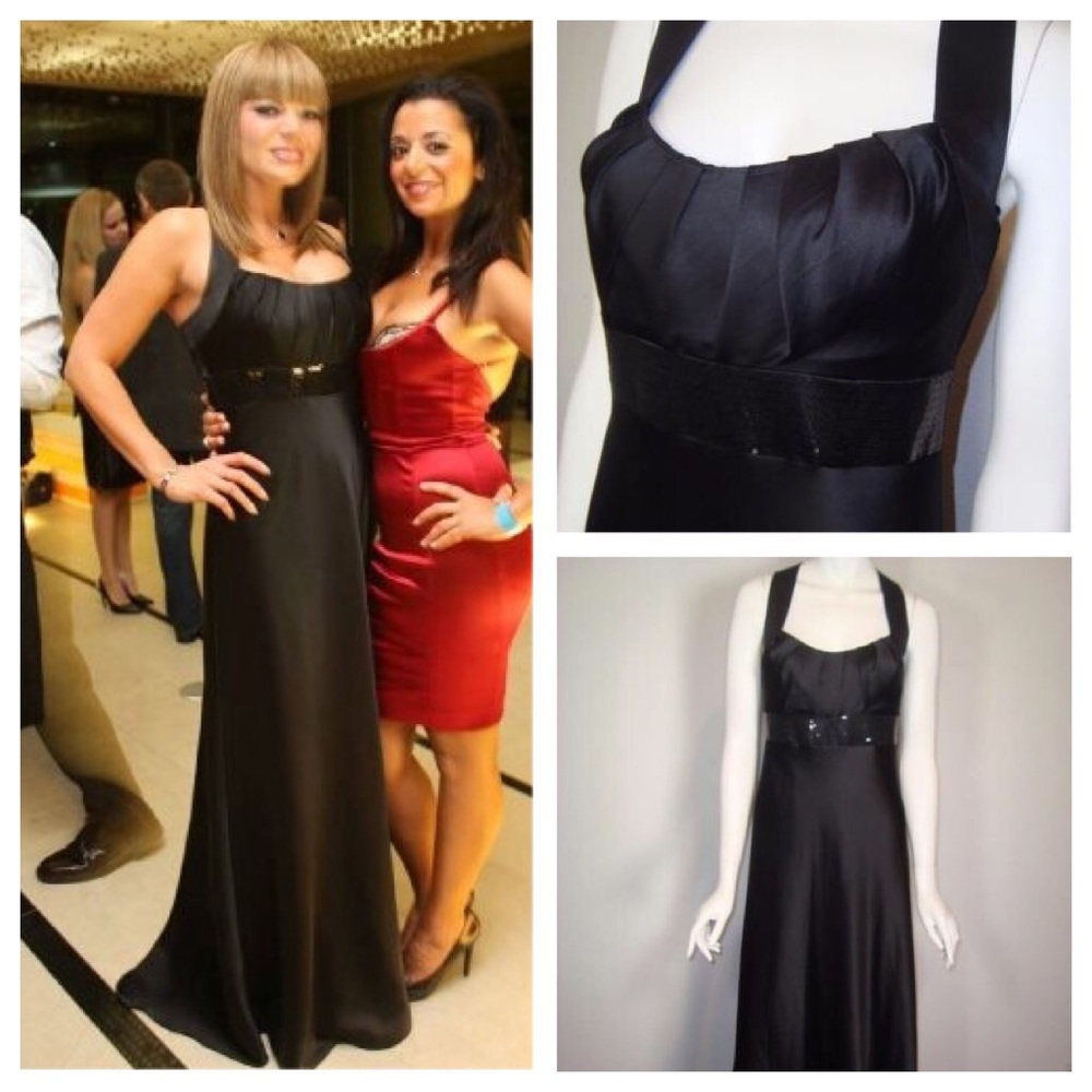 CALVIN KLEIN Satin Gown