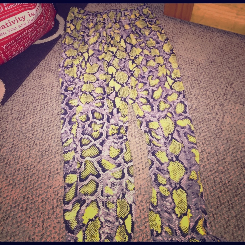 WAYF Snake Skin Pants