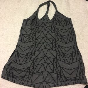 Stylish geometric shape workout top