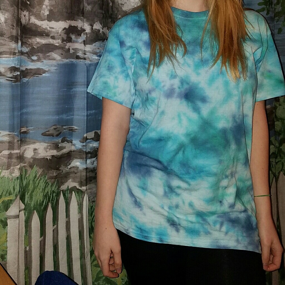 Crumple Hand Dyed Tie-Dye Shirt