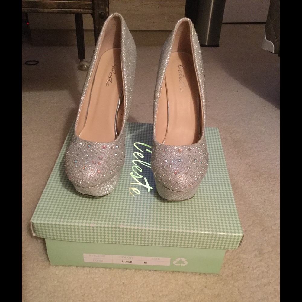 Silver Pumps