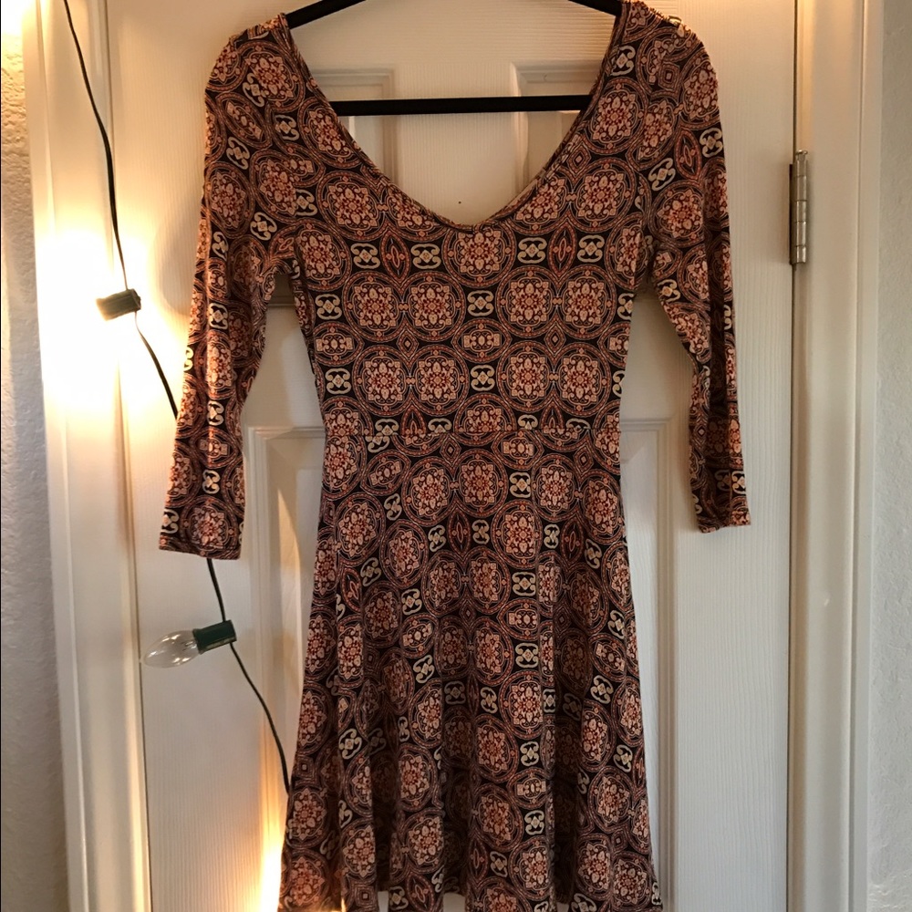Moroccan patterned mini dress