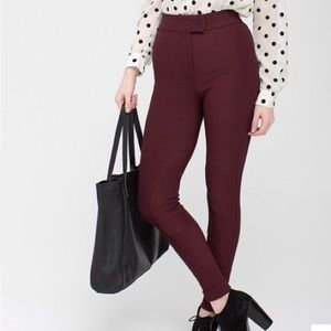American Apparel Riding Pants Maroon