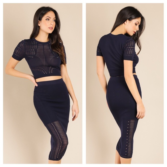 LAST 2 // Sapphire Two Piece Dress - Picture 2 of 8