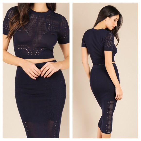 LAST 2 // Sapphire Two Piece Dress - Picture 3 of 8