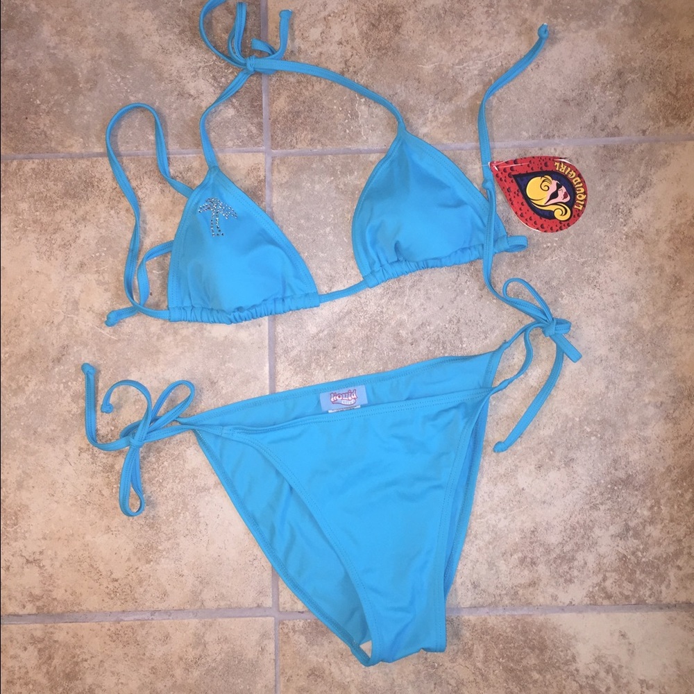 NWOT Turquoise String Bikini