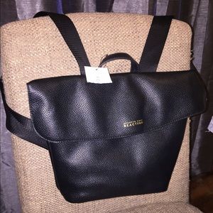 Black backpack purse
