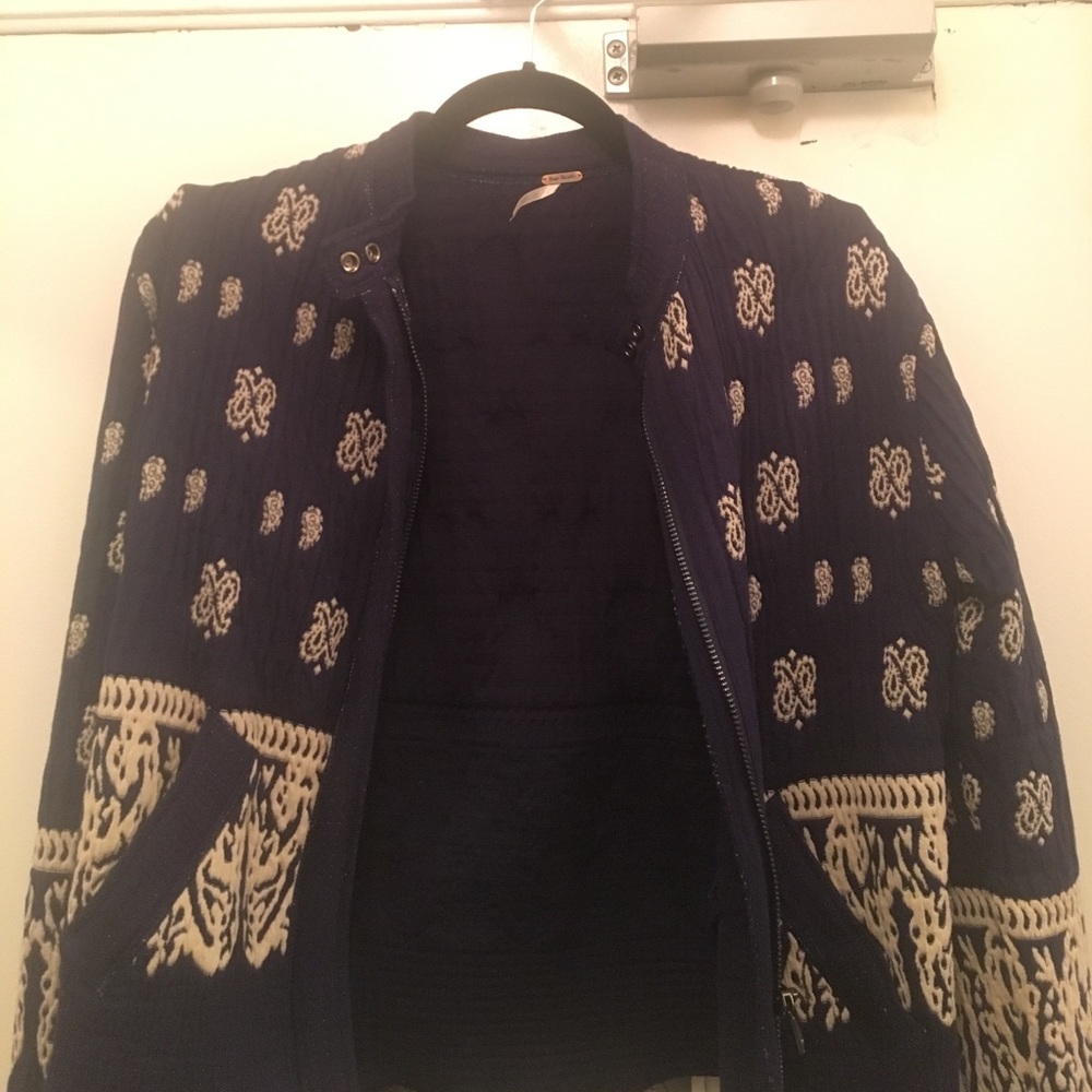 Free people quilted bomber