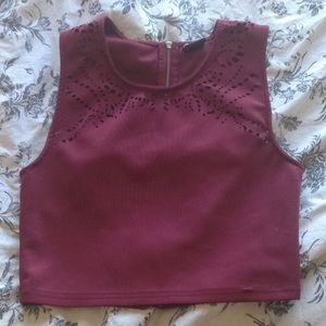Sparkle and fade crop top