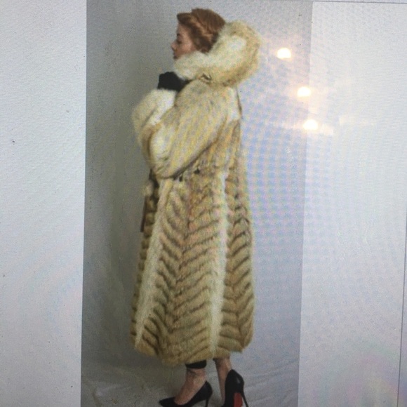 Beautiful Fox Coat with Hood - Picture 6 of 8