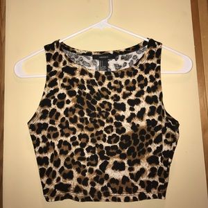 Cheetah Print Crop Top