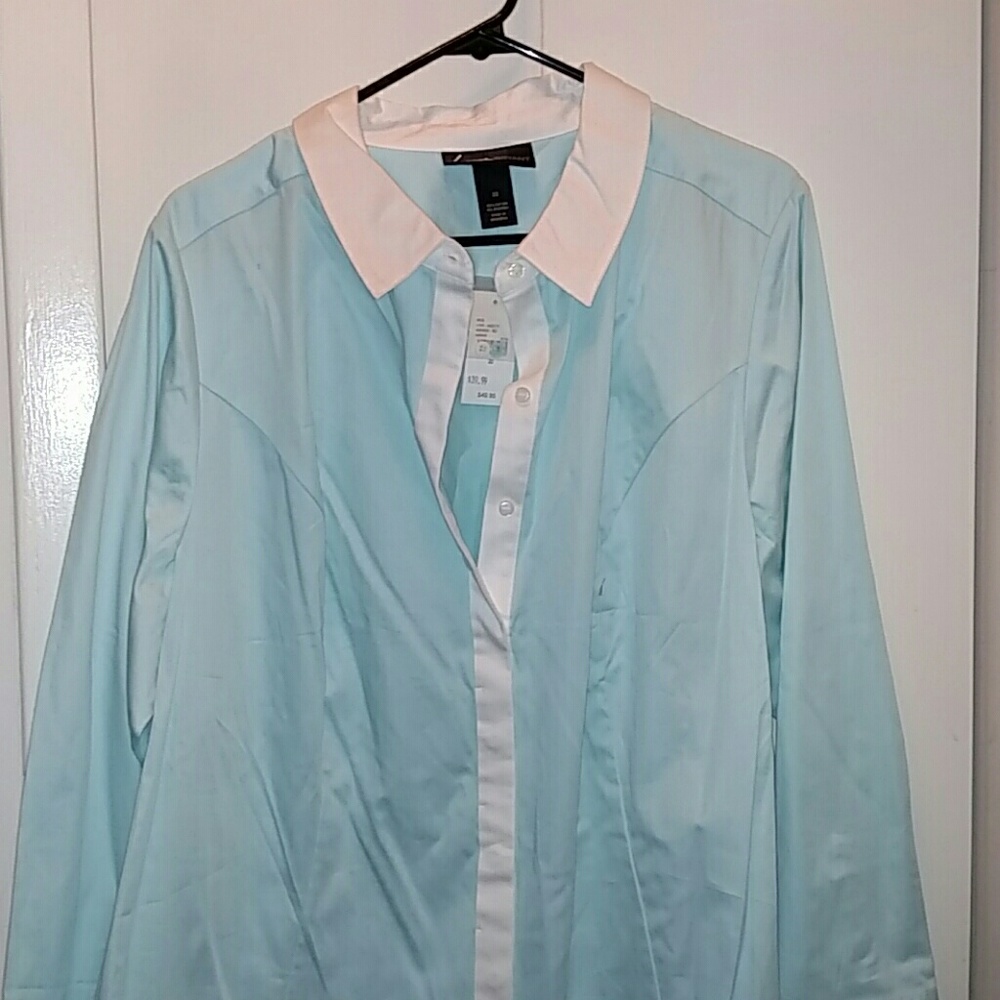 Lane Bryant button up 22