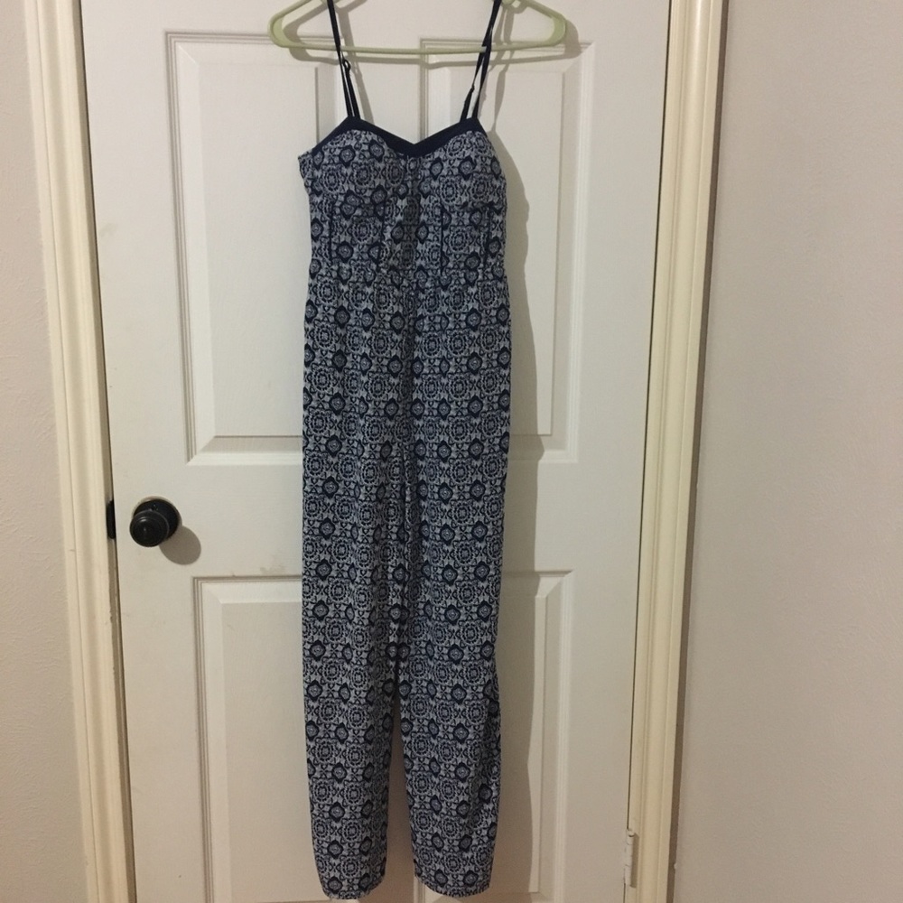 Pant romper! Blue and white! Size XS