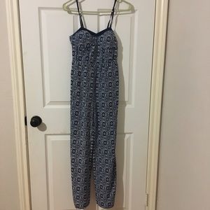 Pant romper! Blue and white! Size XS