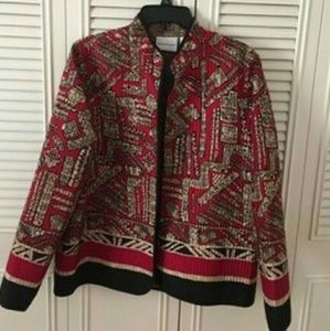 Tribal Open Front Reversible Jacket