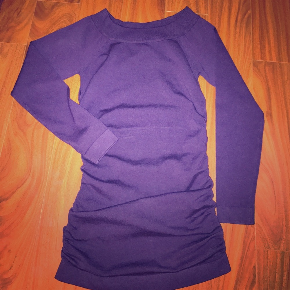 Plum Ruched sweater