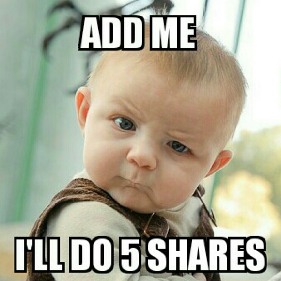 ADD ME I'LL DO 5 SHARES!!! - Picture 1 of 1