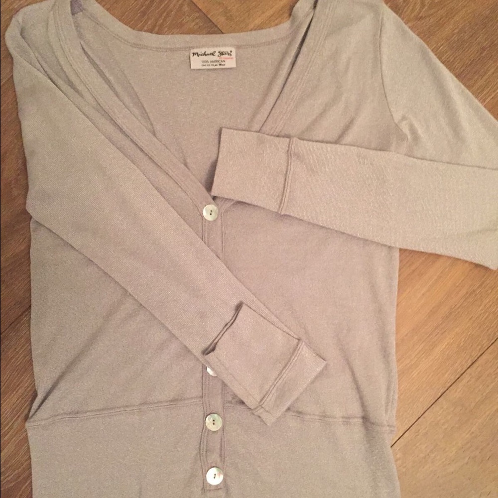 ❌SOLD❌Silver cardigan