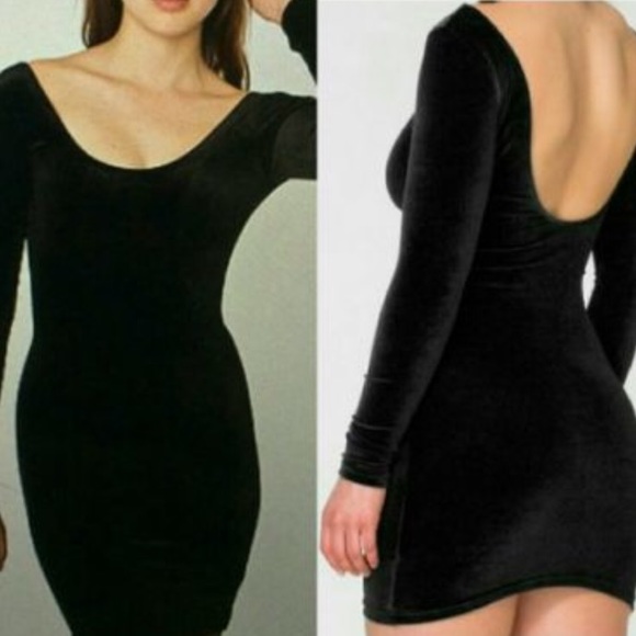 [SOLD] American Apparel Velvet Dress - Picture 3 of 3