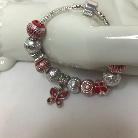 Other - New Girls Euro Butterfly Bracelet 6.5" Other - New Girls Euro Butterfly Bracelet 6.5"
