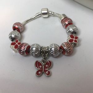 Accessories - New Girls Euro Butterfly Bracelet 6.5" Accessories - New Girls Euro Butterfly Bracelet 6.5"
