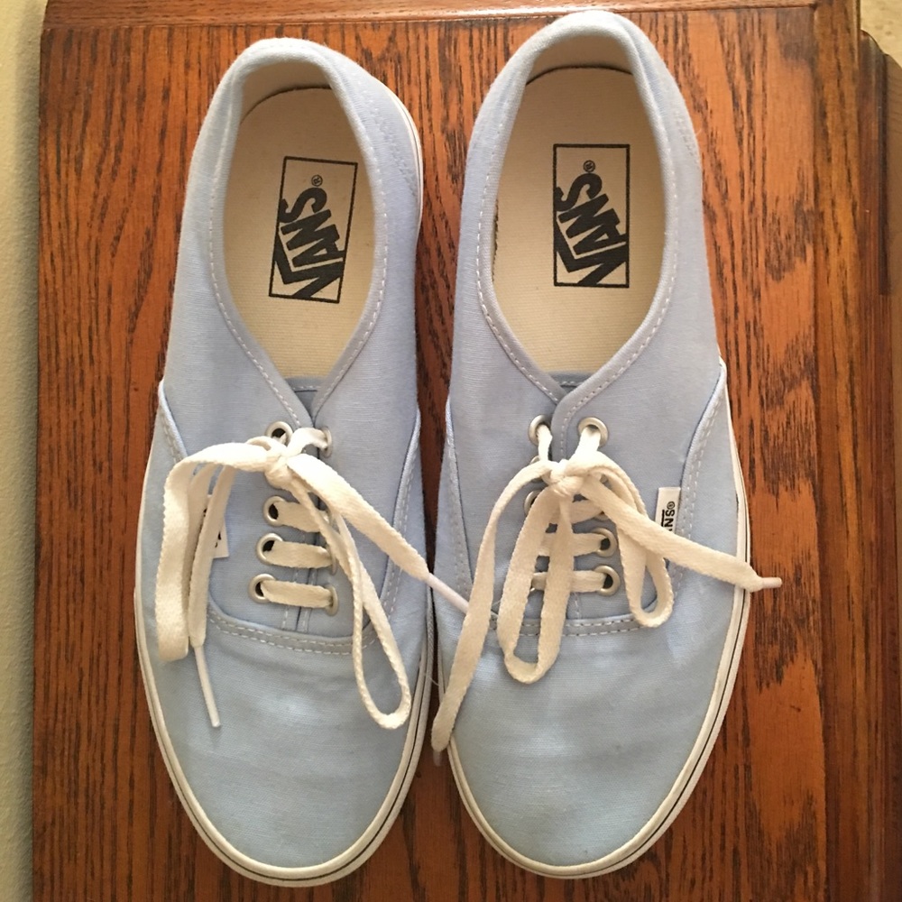 Light blue Vans
