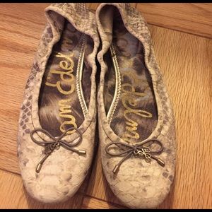 Sam Edelman ballet flats- snake skin