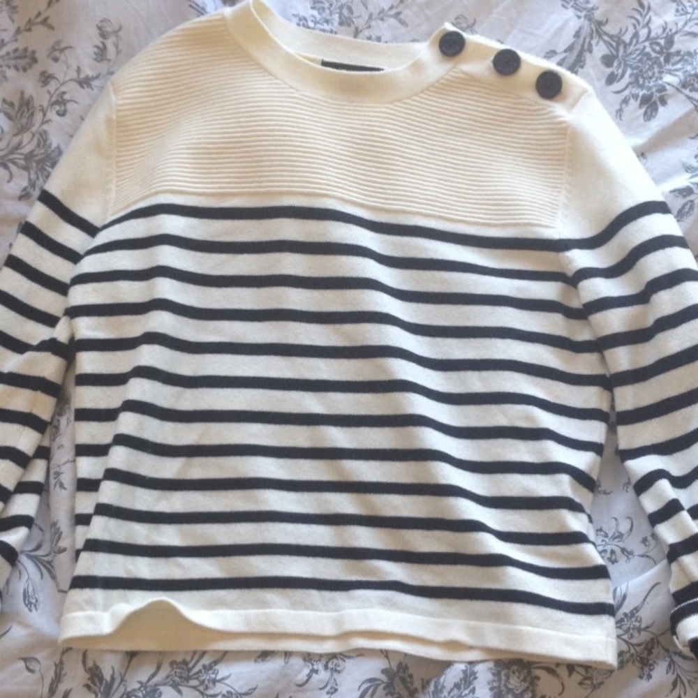 Nautical crop sweater