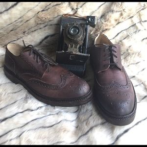 FRYE Men's Jamie Wingtip Oxford Dark Brown 9.5 M.