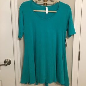 LulaRoe Turquoise XS Perfect T