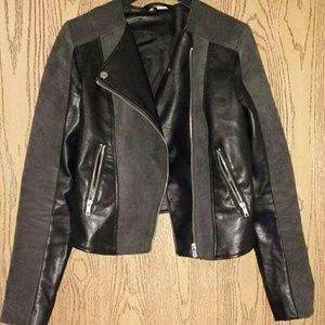 Women's Cropped Leather Jacket