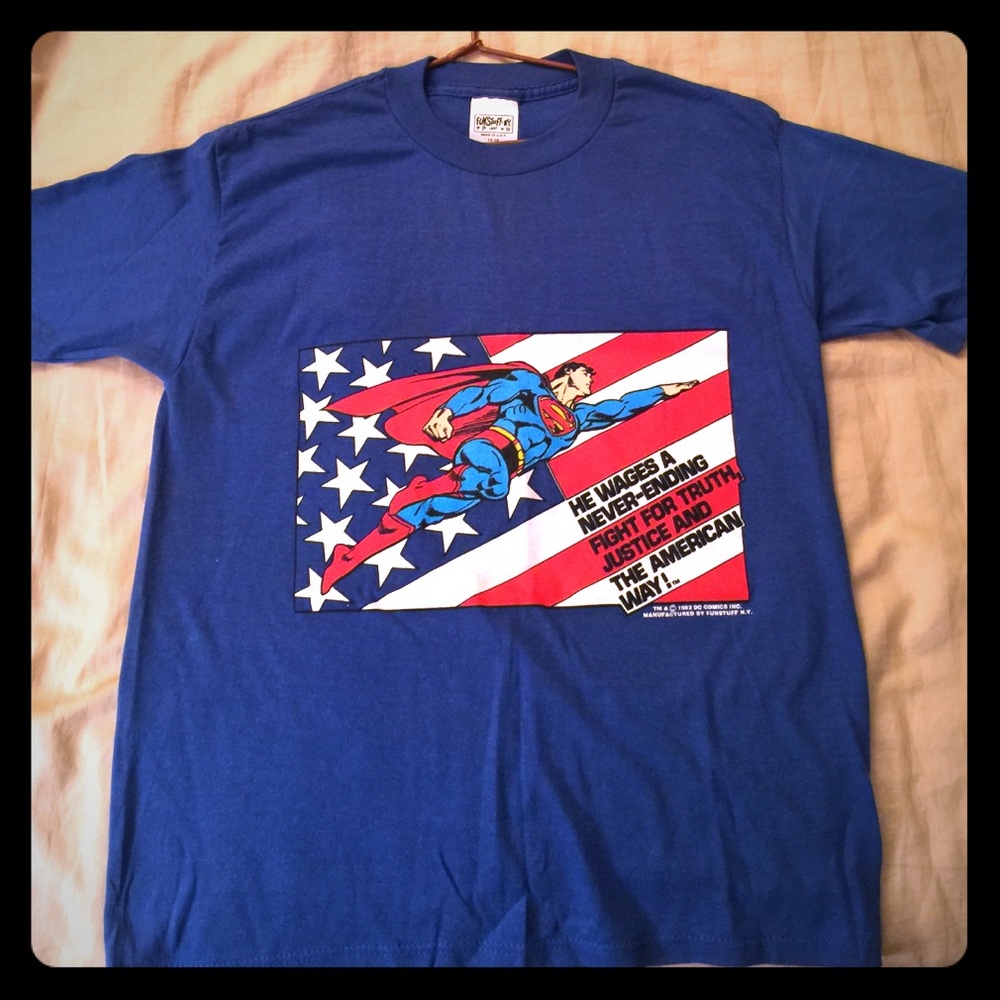 Vintage DC Comics Superman for America Kids Size