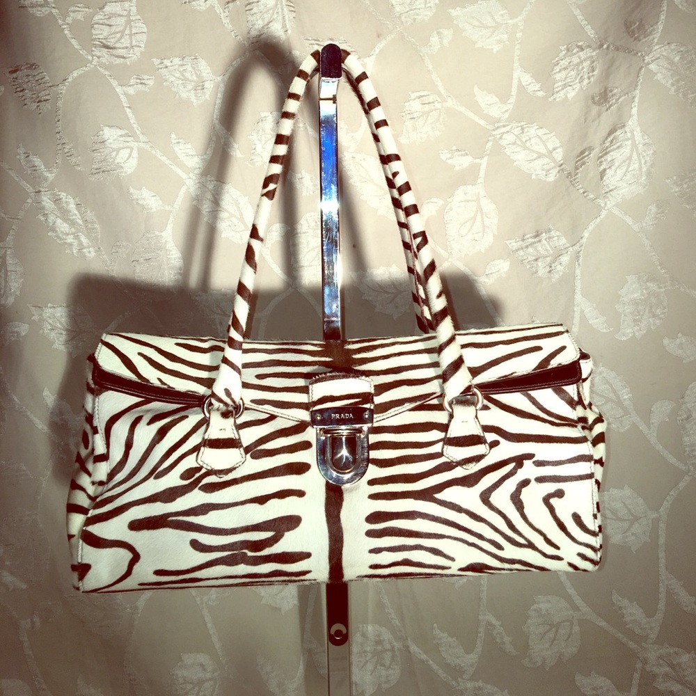 Prada Zebra Pony Hair Handbag Gem