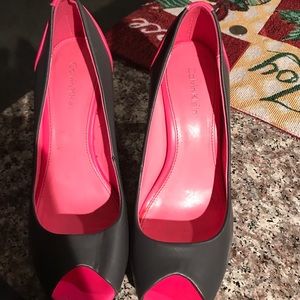 Calvin Klein shoes pumps pink and grey