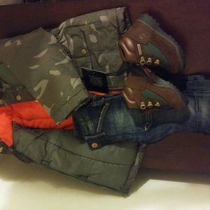 London Fog Toddler Boy Camo Print Hooded Jacket