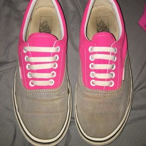 Cute pink and gray vans!