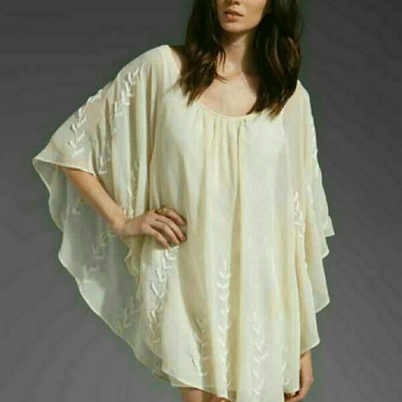 Free People Embroidered Cape Dress - Picture 2 of 7