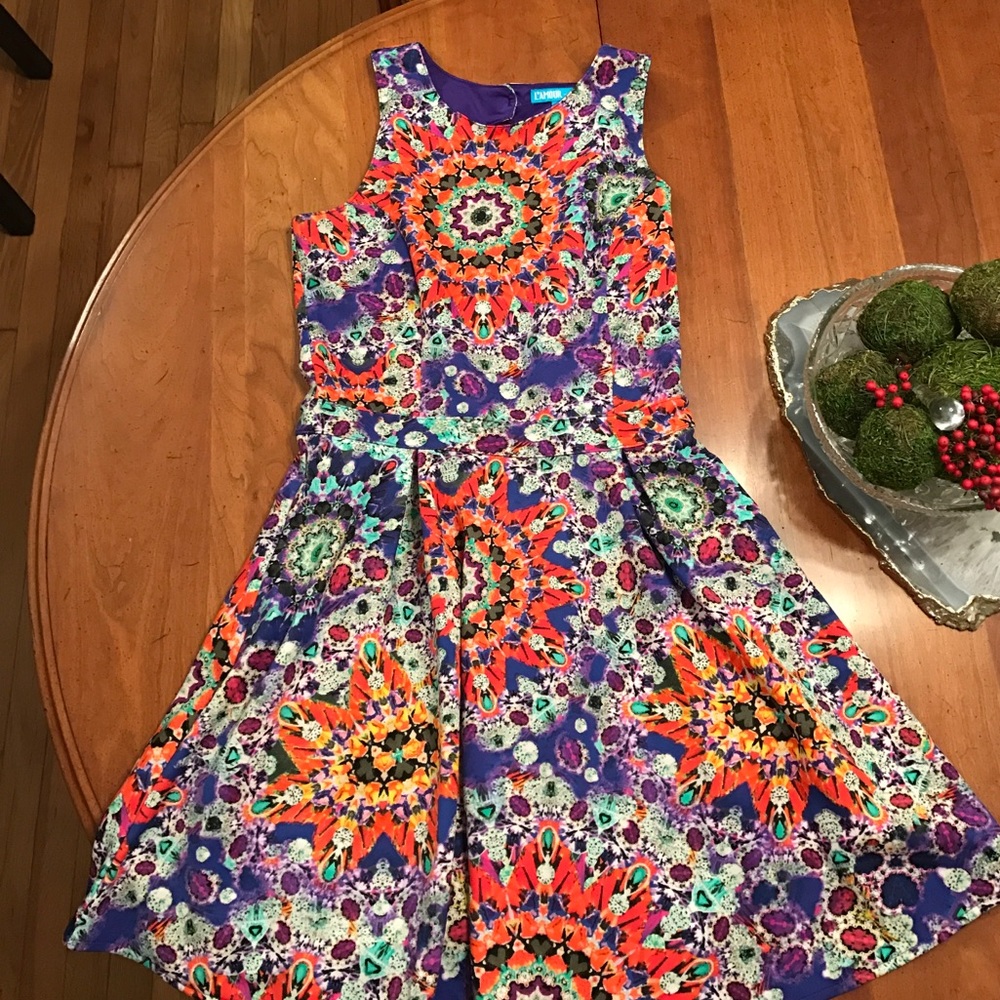 Psychedelic skater dress