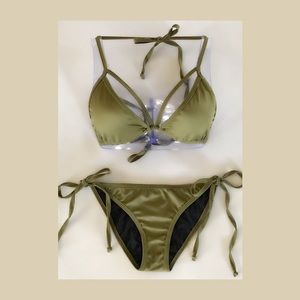 Olive Green Adjustable Bikini