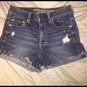 Medium Wash AE Shorts