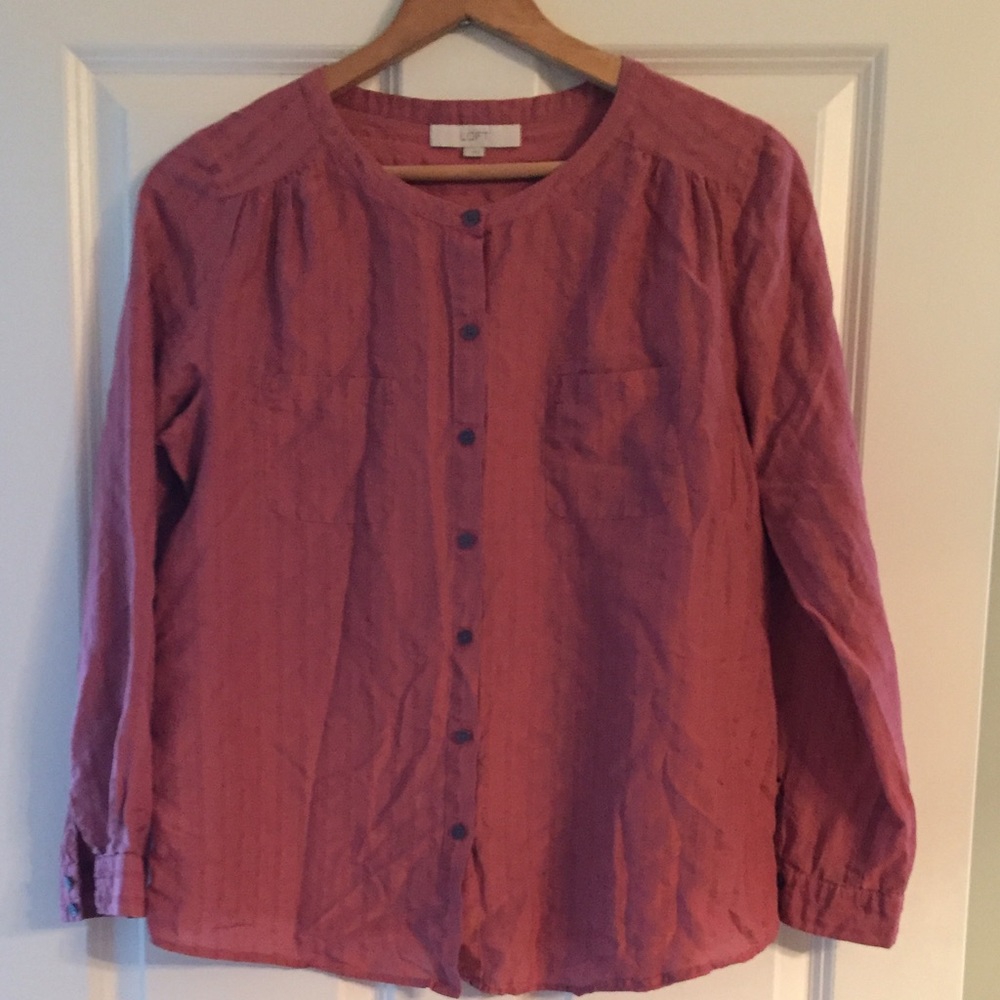 Donated | LOFT Fawn Pink Top