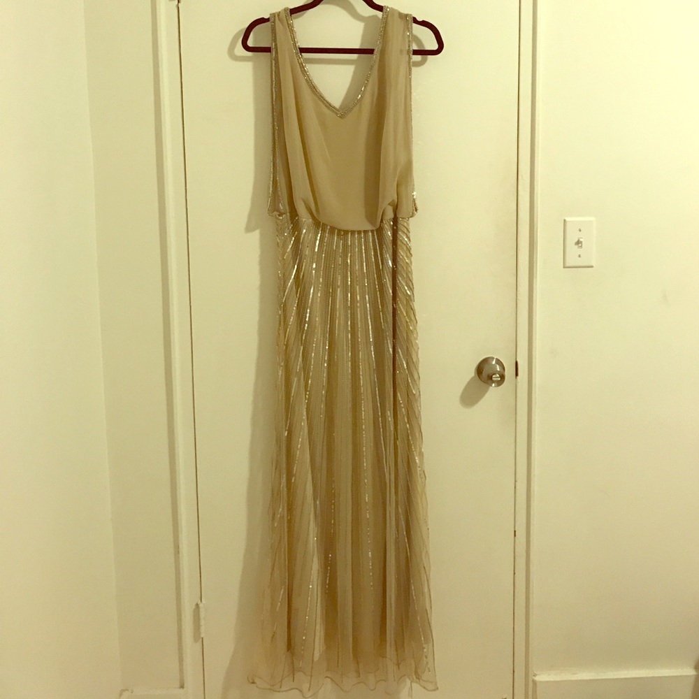 JKara gold & silver gown