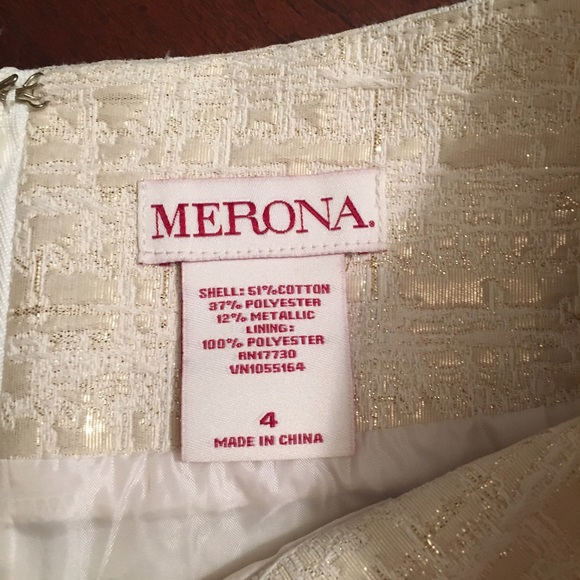 DONATED Merona Metallic Skirt Size 4 - Picture 3 of 5
