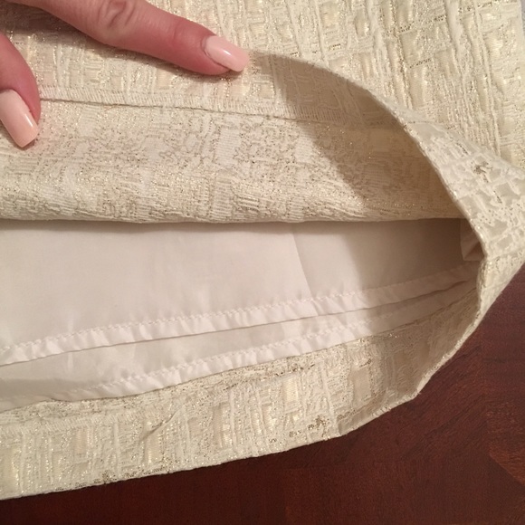 DONATED Merona Metallic Skirt Size 4 - Picture 4 of 5