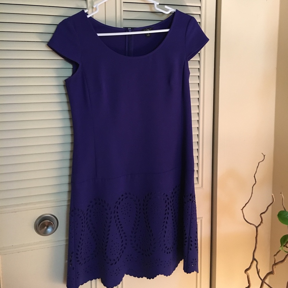 Ann Taylor Drop Waist Cutout Dress