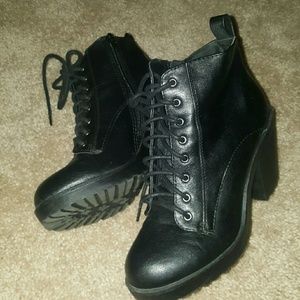 Charlotte Russe Combat Booties.