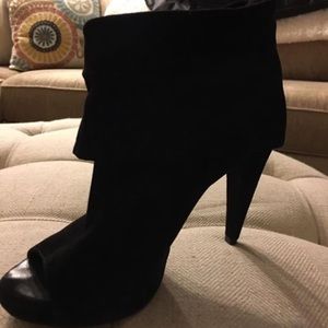 Vince Camuto Black Suede Ankle Boots