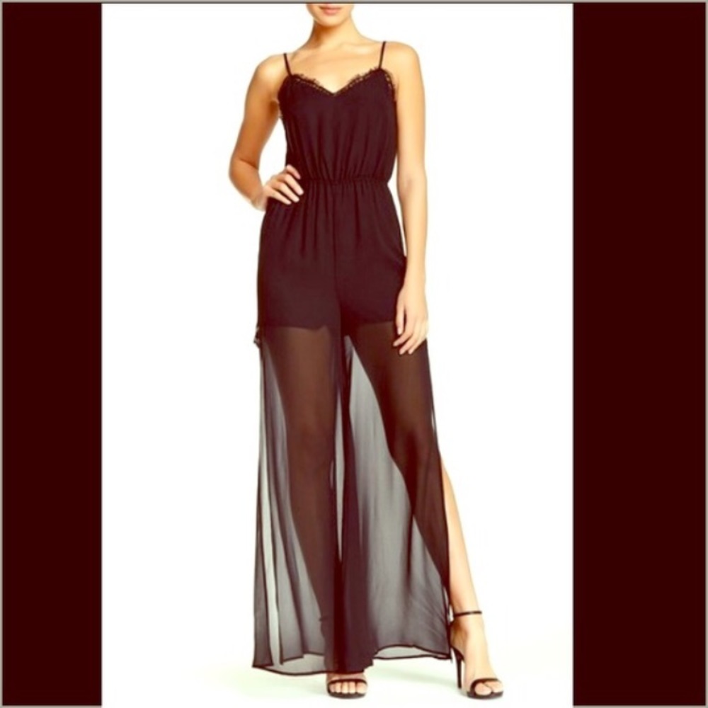 NWT BCBGeneration Lace Trimmed Jumpsuit
