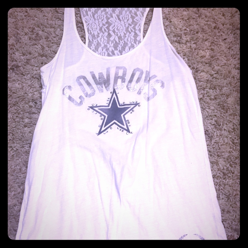 Dallas Cowboys NFL lace tank top